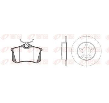 Souprava brzd, koutocova brzda REMSA 8263.04
