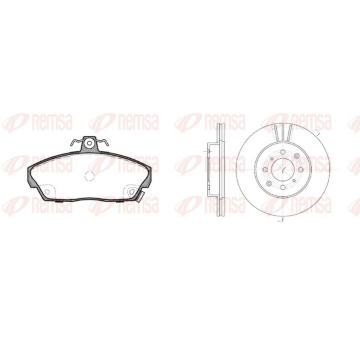Souprava brzd, kotoučová brzda REMSA 8337.01