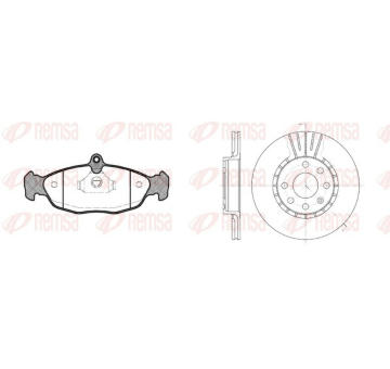 Souprava brzd, kotoučová brzda REMSA 8393.03