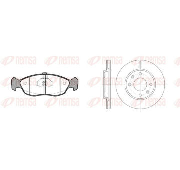 Souprava brzd, kotoučová brzda REMSA 8461.02