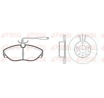 Souprava brzd, kotoučová brzda REMSA 8486.01