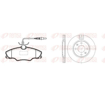 Souprava brzd, kotoučová brzda REMSA 8603.00