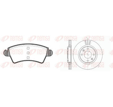 Souprava brzd, kotoučová brzda REMSA 8726.01