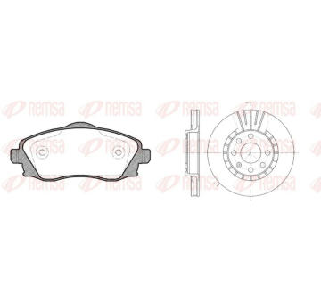 Souprava brzd, koutocova brzda REMSA 8774.02