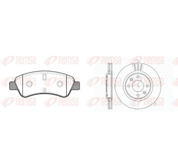 Souprava brzd, kotoučová brzda REMSA 8840.00