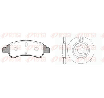 Souprava brzd, kotoučová brzda REMSA 8840.02