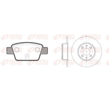 Souprava brzd, kotoučová brzda REMSA 8861.00