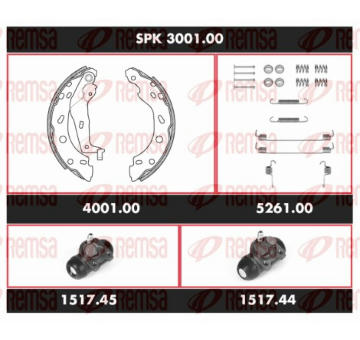 Souprava brzd, bubnova brzda REMSA SPK 3001.00