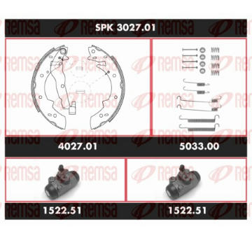 Souprava brzd, bubnova brzda REMSA SPK 3027.01