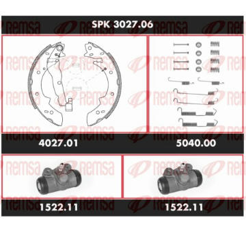 Souprava brzd, bubnova brzda REMSA SPK 3027.06
