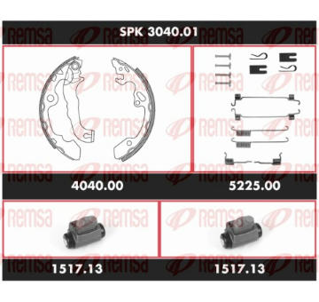 Souprava brzd, bubnova brzda REMSA SPK 3040.01