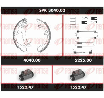 Souprava brzd, bubnova brzda REMSA SPK 3040.02