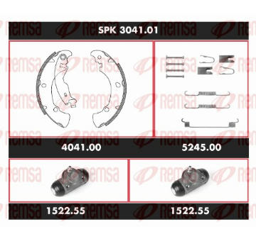 Souprava brzd, bubnova brzda REMSA SPK 3041.01