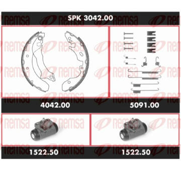 Souprava brzd, bubnova brzda REMSA SPK 3042.00