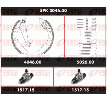 Souprava brzd, bubnova brzda REMSA SPK 3046.00