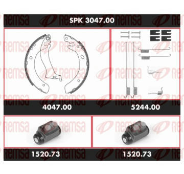 Souprava brzd, bubnova brzda REMSA SPK 3047.00