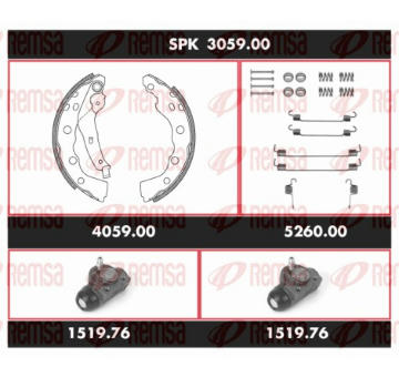 Souprava brzd, bubnova brzda REMSA SPK 3059.00