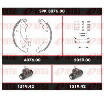 Souprava brzd, bubnova brzda REMSA SPK 3076.00