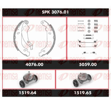 Souprava brzd, bubnova brzda REMSA SPK 3076.01