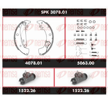 Souprava brzd, bubnova brzda REMSA SPK 3078.01