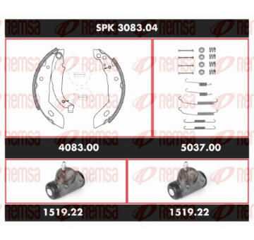 Souprava brzd, bubnova brzda REMSA SPK 3083.04