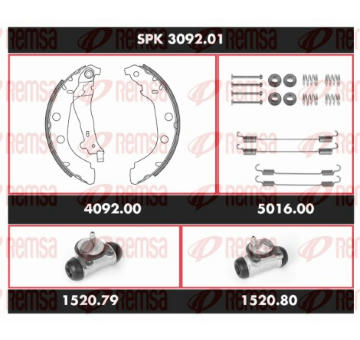 Souprava brzd, bubnova brzda REMSA SPK 3092.01