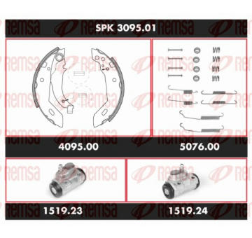 Souprava brzd, bubnova brzda REMSA SPK 3095.01