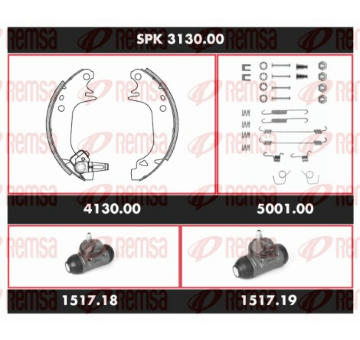 Souprava brzd, bubnova brzda REMSA SPK 3130.00