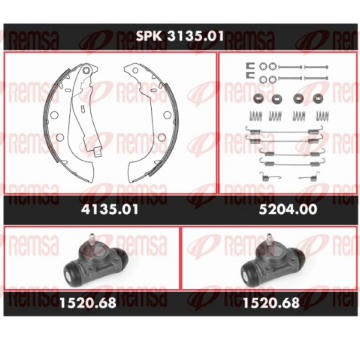 Souprava brzd, bubnova brzda REMSA SPK 3135.01
