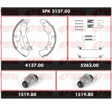 Souprava brzd, bubnova brzda REMSA SPK 3137.00