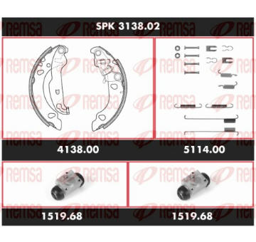 Souprava brzd, bubnova brzda REMSA SPK 3138.02