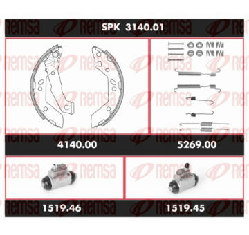 Souprava brzd, bubnova brzda REMSA SPK 3140.01