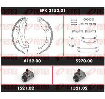 Souprava brzd, bubnova brzda REMSA SPK 3152.01