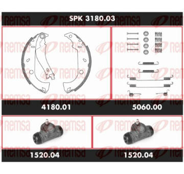 Souprava brzd, bubnova brzda REMSA SPK 3180.03