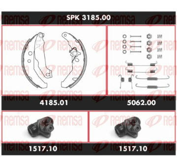 Souprava brzd, bubnová brzda REMSA SPK 3185.00