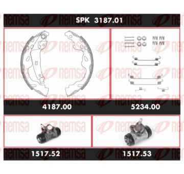 Souprava brzd, bubnova brzda REMSA SPK 3187.01