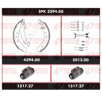 Souprava brzd, bubnova brzda REMSA SPK 3394.00