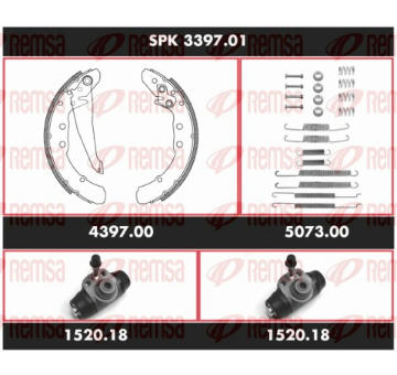 Souprava brzd, bubnova brzda REMSA SPK 3397.01