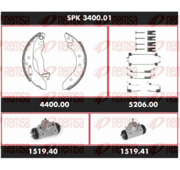 Souprava brzd, bubnova brzda REMSA SPK 3400.01