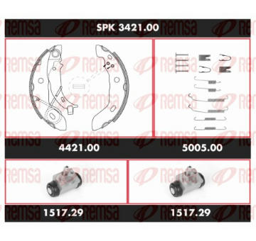 Souprava brzd, bubnová brzda REMSA SPK 3421.00