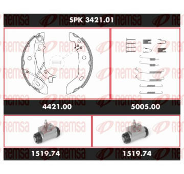 Souprava brzd, bubnova brzda REMSA SPK 3421.01