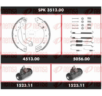 Souprava brzd, bubnova brzda REMSA SPK 3513.00