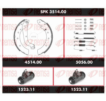 Souprava brzd, bubnova brzda REMSA SPK 3514.00
