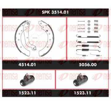 Souprava brzd, bubnova brzda REMSA SPK 3514.01