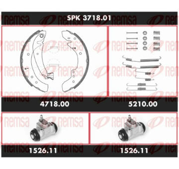 Souprava brzd, bubnová brzda REMSA SPK 3718.01