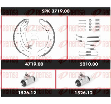 Souprava brzd, bubnová brzda REMSA SPK 3719.00