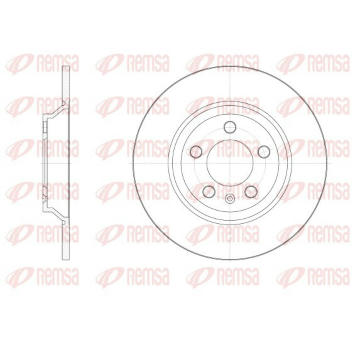 Brzdový kotouč REMSA 62521.00