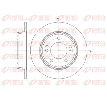 Brzdový kotouč REMSA 61435.00