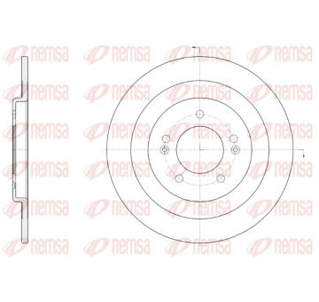 Brzdový kotouč REMSA 61437.00