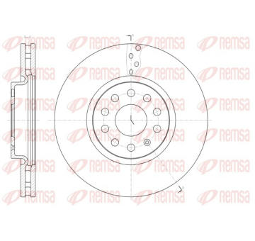 Brzdový kotouč REMSA 61479.10